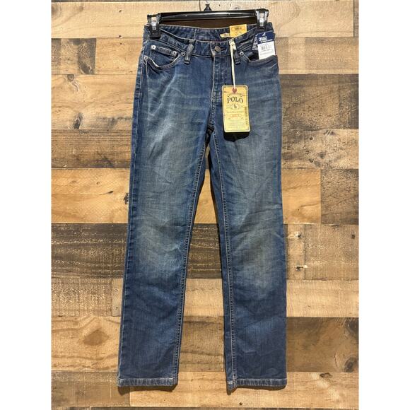 Polo Jeans Co. Women’s Size 10 Blue Faded Drainpipe Skinny Jeans – New - Picture 2 of 10